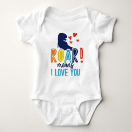 男の子TシャツROAR with Love - Dino Kids' Tee ベビーボディスーツ