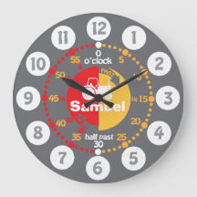 男の学子はタイムグレー赤トラクター時計