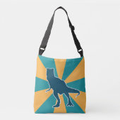 男の怒子のためのジュラシックTレックス恐竜 クロスボディバッグ (正面)