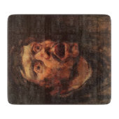 男の怒頭（悲しみと苦しみ） カッティングボード (正面)