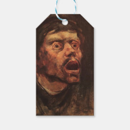 男の怒頭（悲しみと苦しみ） ギフトタグ