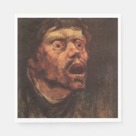 男の怒頭（悲しみと苦しみ） スタンダードランチョンナプキン