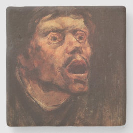 男の怒頭（悲しみと苦しみ） ストーンコースター