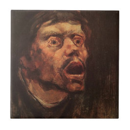 男の怒頭（悲しみと苦しみ） タイル