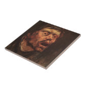 男の怒頭（悲しみと苦しみ） タイル (側面)