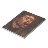 男の怒頭（悲しみと苦しみ） ノートパッド (回転)