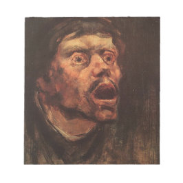 男の怒頭（悲しみと苦しみ） ノートパッド