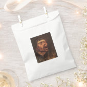 男の怒頭（悲しみと苦しみ） フェイバーバッグ (クリップ留めされた状態)