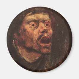 男の怒頭（悲しみと苦しみ） マグネット