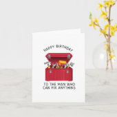 男の感謝の誕生日カード カード (黄色い花)