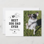 男の最高の友写真父の日 カード (正面)