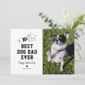 男の最高の友写真父の日 カード (スタンド正面)