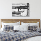 男の格好をした女性 キャンバスプリント (インサイチュ (寝室))