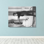 男の格好をした女性 キャンバスプリント (インサイチュ (ウッドフロア))