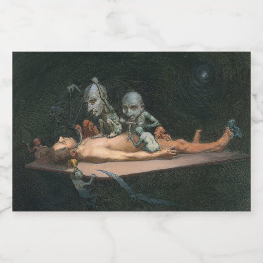 男の死にかけの経験 & ゴシックな霊たち フードラベル (シングルラベル)