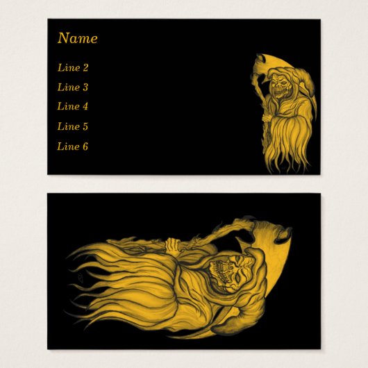 男の死 – 死，死神 (正面&裏面)