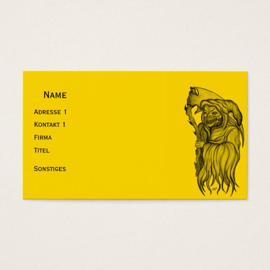 男の死 – 死,死神 (正面)