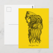 男の死 – 死，死神 ポストカード (正面/裏面)