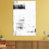 「男の洞窟の価値がある」白黒抽象芸術アート キャンバスプリント (インサイチュ (リビング))