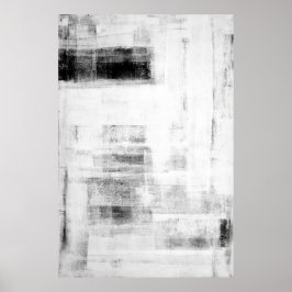 「男の洞窟の価値がある」白黒抽象芸術アート ポスター