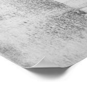 「男の洞窟の価値がある」白黒抽象芸術アート ポスター (角)