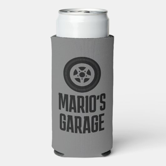 男の洞窟の車のガレージのためのスリムセルツァークーラーボックス スリム缶クーラー (Seltzer裏面)