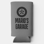 男の洞窟の車のガレージのためのスリムセルツァークーラーボックス スリム缶クーラー (裏面)