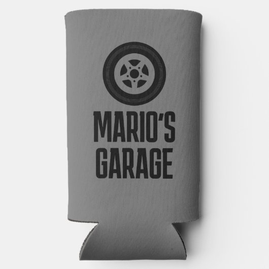 男の洞窟の車のガレージのためのスリムセルツァークーラーボックス スリム缶クーラー (裏面)