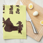 男の洞窟へようこそ キッチンタオル (四つ折り)