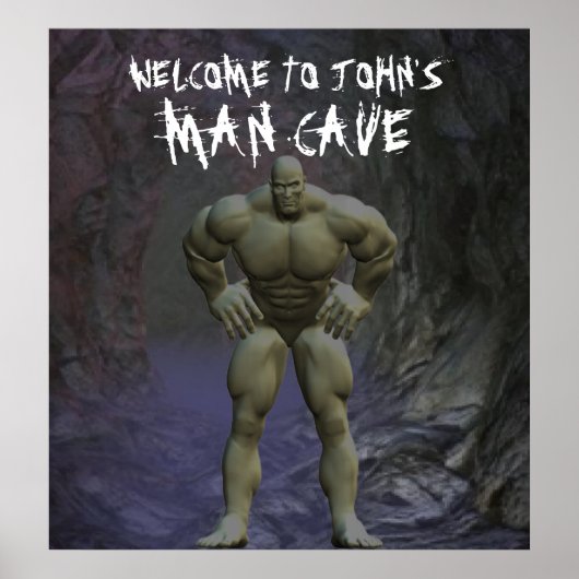 男の洞窟ポスター ポスター (正面)