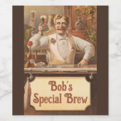 男の洞窟 – カスタマイズそれ ワインラベル (シングルラベル)