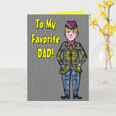 男の父の日のカード カード (黄色い花)