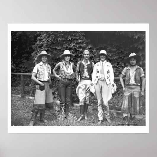 男の牧場で5人の女性 ポスター (正面)