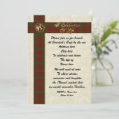 男の生涯お祝い 招待状 (スタンド正面)