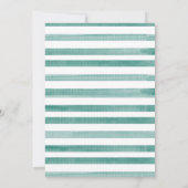 男の男女兼用子の象の赤ちゃんシャワー 招待状 (裏面)