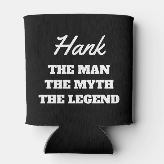 男の神話の伝説おもしろいは、誕生日の贈り物を冷却できる 缶クーラー (裏面)