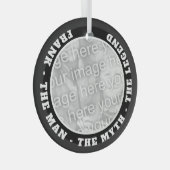 男の神話の伝説のガラスのおもしろいクリスマスの装飾 ガラスオーナメント (正面右)