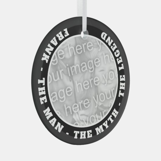 男の神話の伝説のガラスのおもしろいクリスマスの装飾 ガラスオーナメント (正面右)