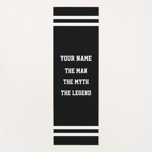 男の神話の伝説のヨガおもしろいマット男性へ ヨガマット (正面)