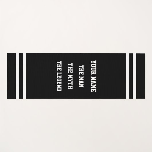 男の神話の伝説のヨガおもしろいマット男性へ ヨガマット (正面(横))