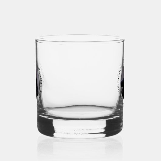 男の神話の伝説の写真の誕生日パーティー ウイスキーグラス (左)