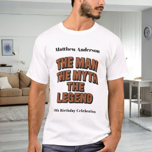 男の神話の伝説の名前おもしろいレンガの壁のbrithday tシャツ