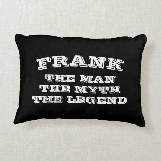 男の神話の伝説の名前をカスタムするマコ アクセントクッション (裏面)