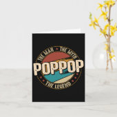 男の神話の伝説の父おもしろいの日ポポップス カード (黄色い花)