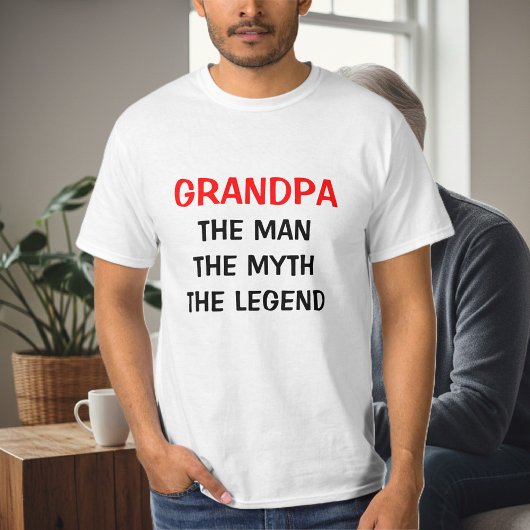 男の神話の伝説のTシャツおじいちゃん Tシャツ