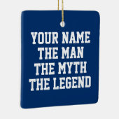 男の神話の伝説クリスマスの飾り男性へ セラミックオーナメント (右)