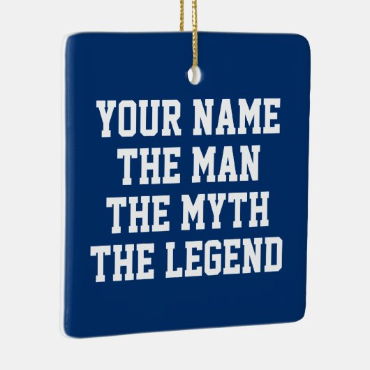 男の神話の伝説クリスマスの飾り男性へ セラミックオーナメント (右)