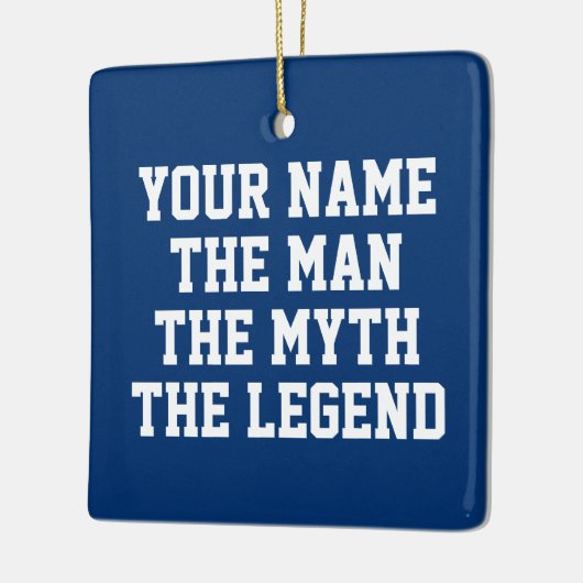 男の神話の伝説クリスマスの飾り男性へ セラミックオーナメント (左)