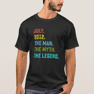 男の神話の伝説2012年7月10誕生日10年 Tシャツ