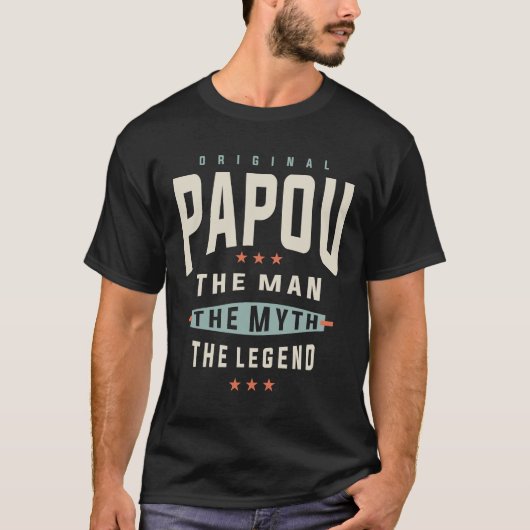 男の神話の伝説 Tシャツ (正面)
